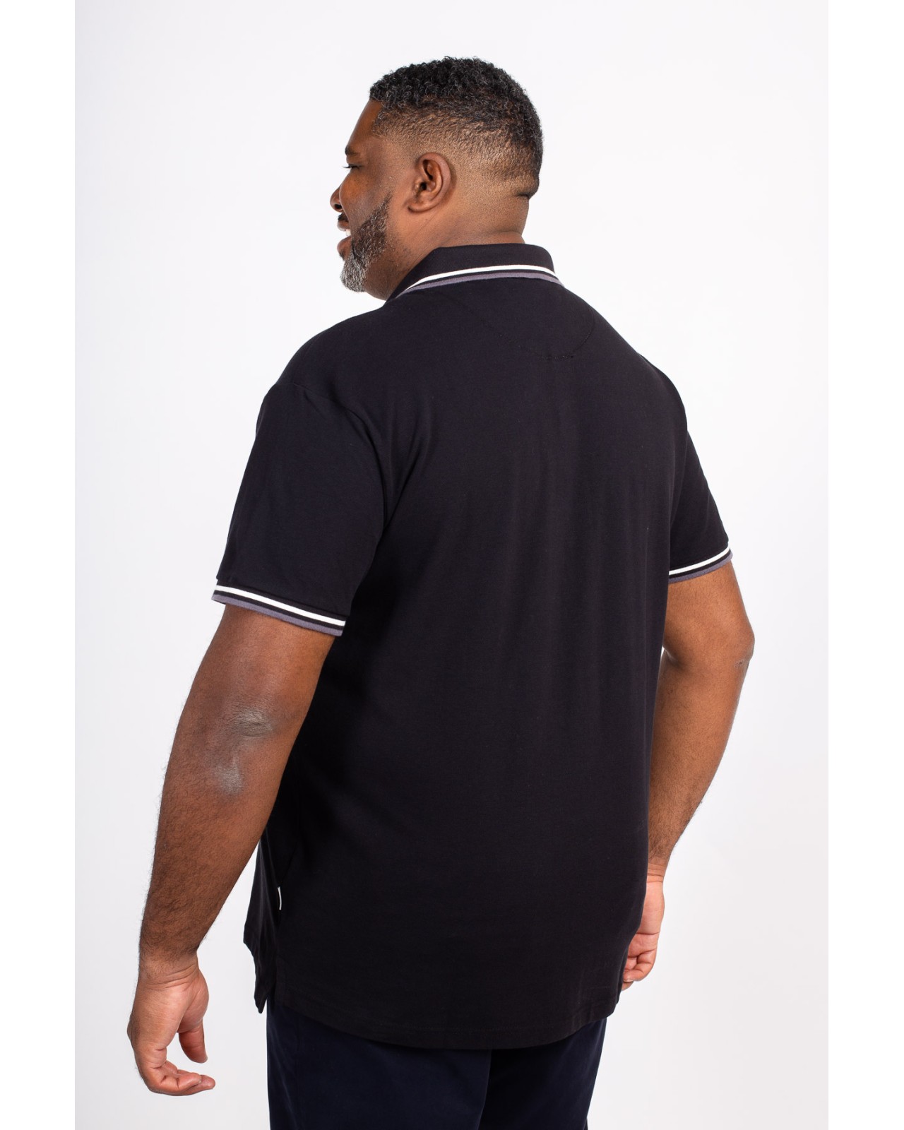 Polo piqué North 564 grande taille noir