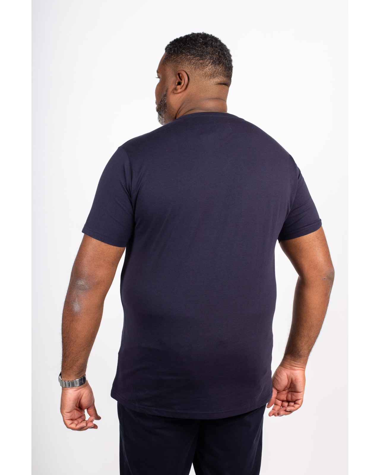 Tee shirt MN03 imprimé grande taille bleu marine