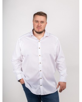 Chemise dorée à manches longues pour homme - Chemise imprimée - Blanc - 3XL  : : Mode