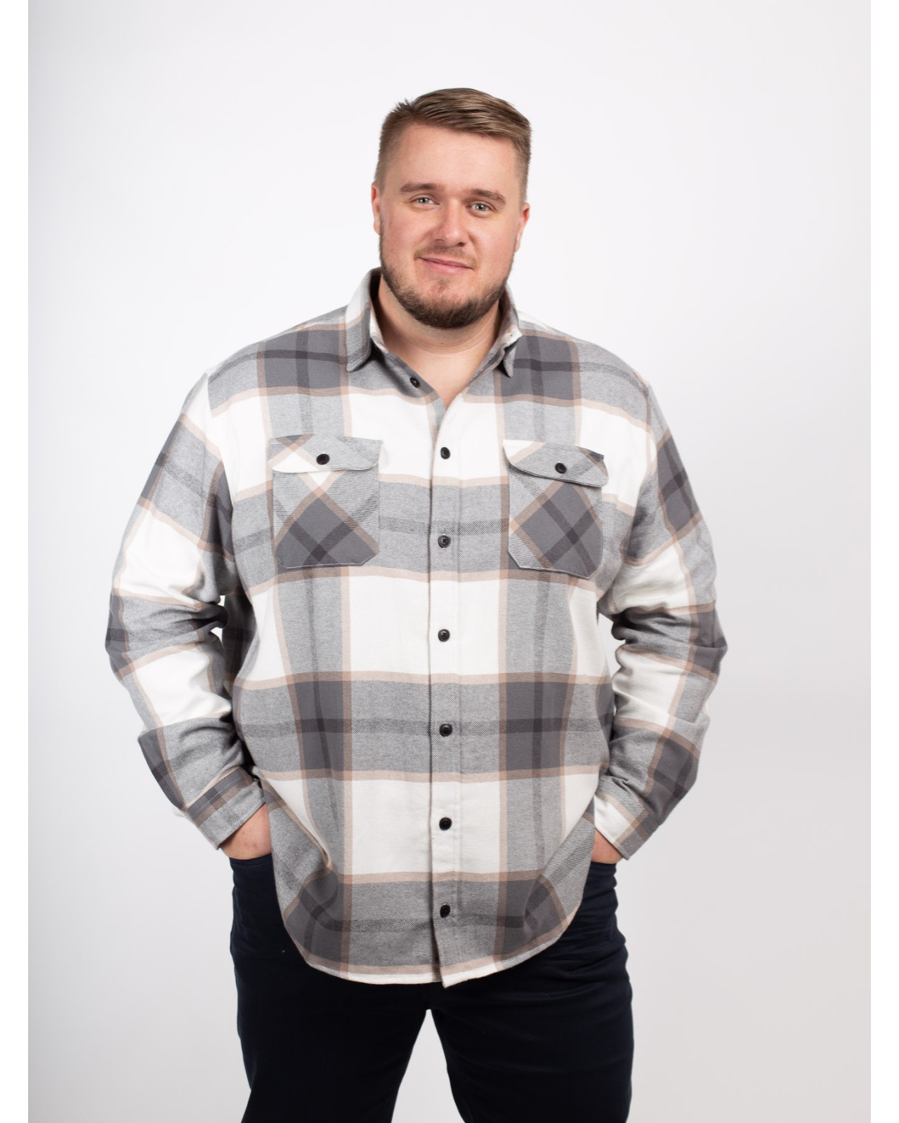 Surchemise North 564 grande taille blanche