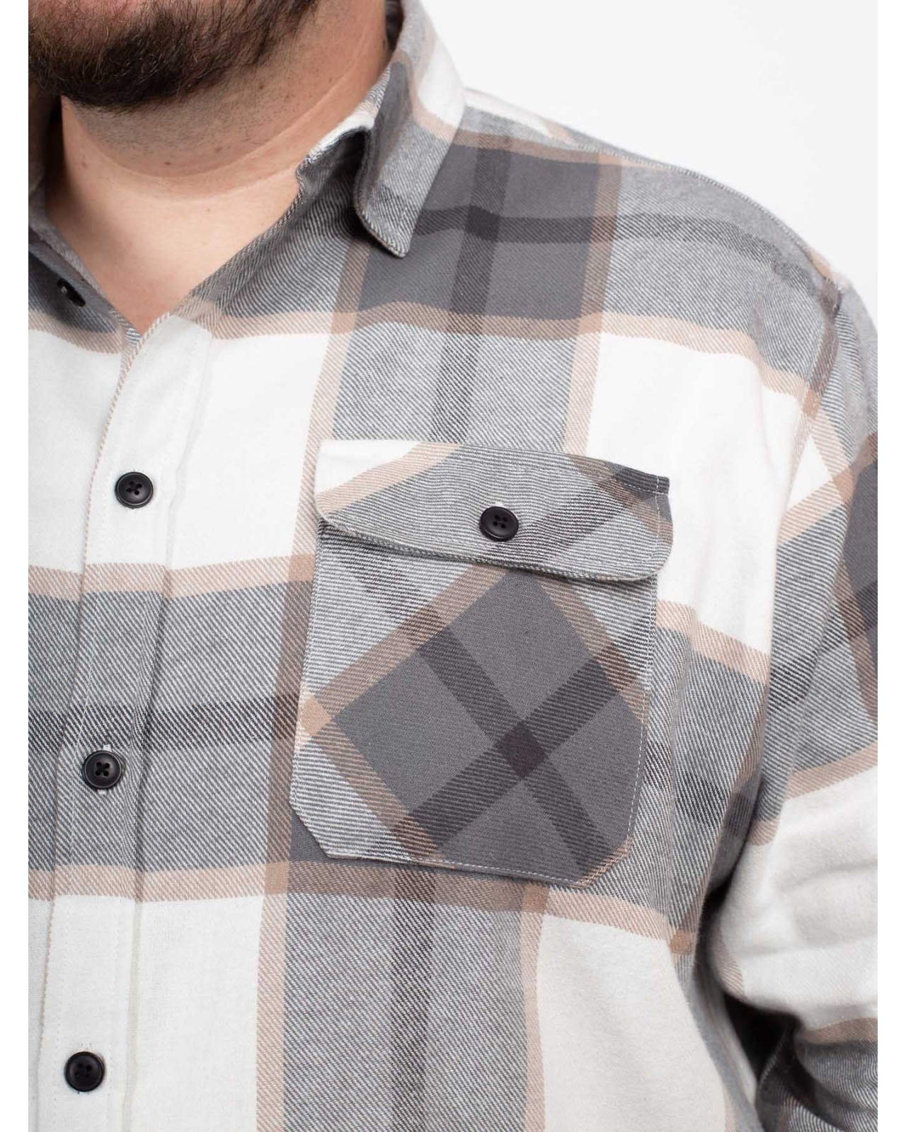 Surchemise North 564 grande taille blanche