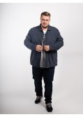 Veste surchemise MN03 grande taille bleu marine