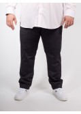 Pantalon en flanelle Prince de Galles Redpoint grande taille anthracite