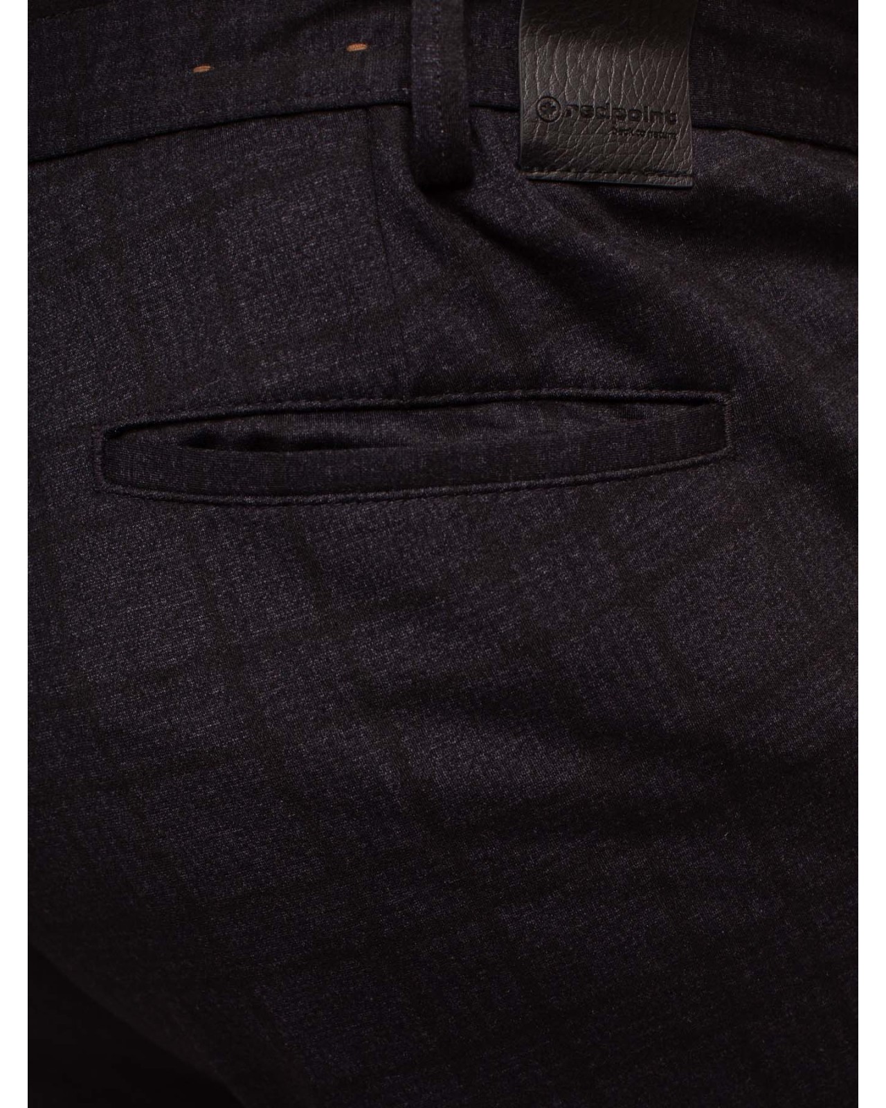 Pantalon en flanelle Prince de Galles Redpoint grande taille anthracite