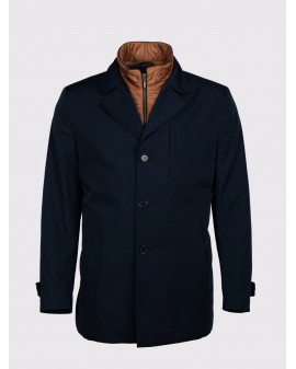 Manteau imperméable Trandy grande taille bleu marine