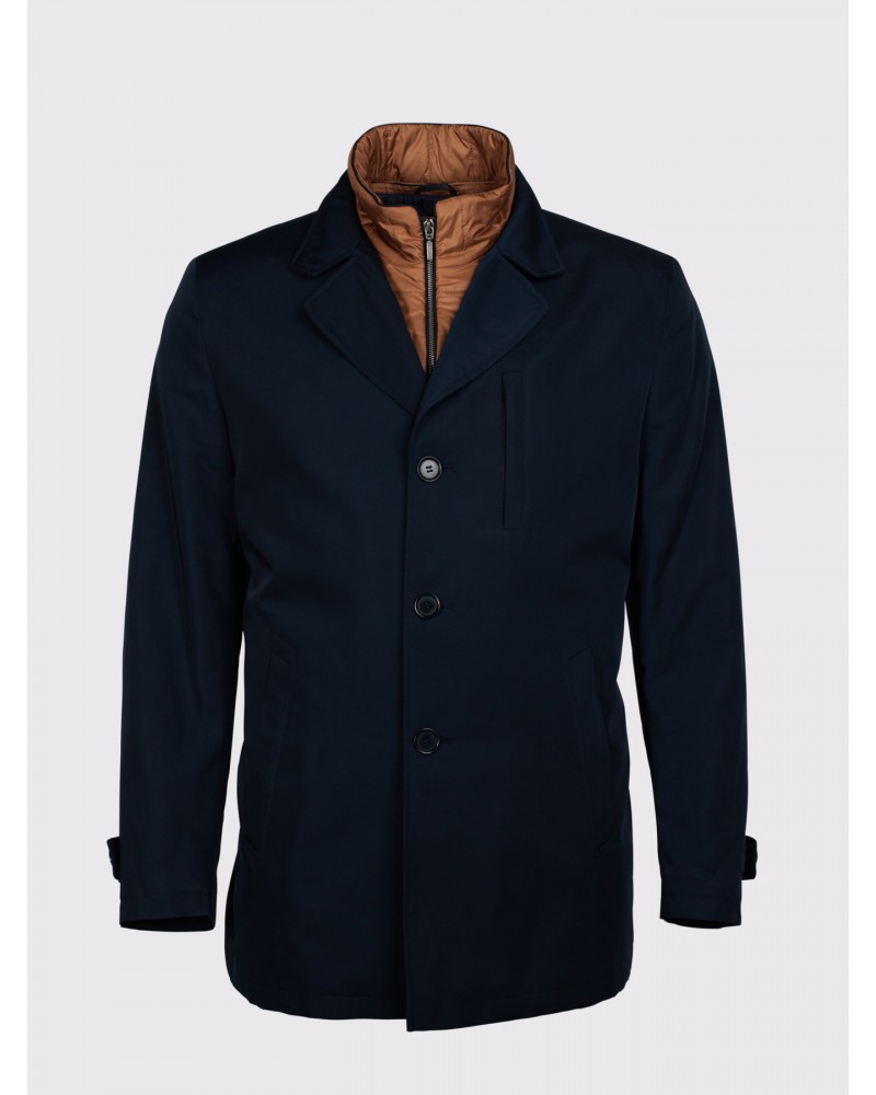 Manteau imperméable Trandy grande taille bleu marine