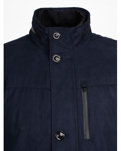 Parka microma Bugatti grande taille bleu marine