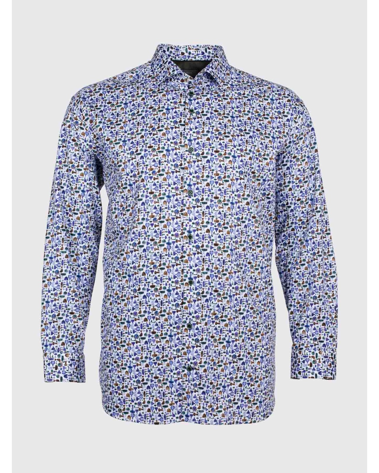 Chemisedobby J.Ordell grande taille bleu