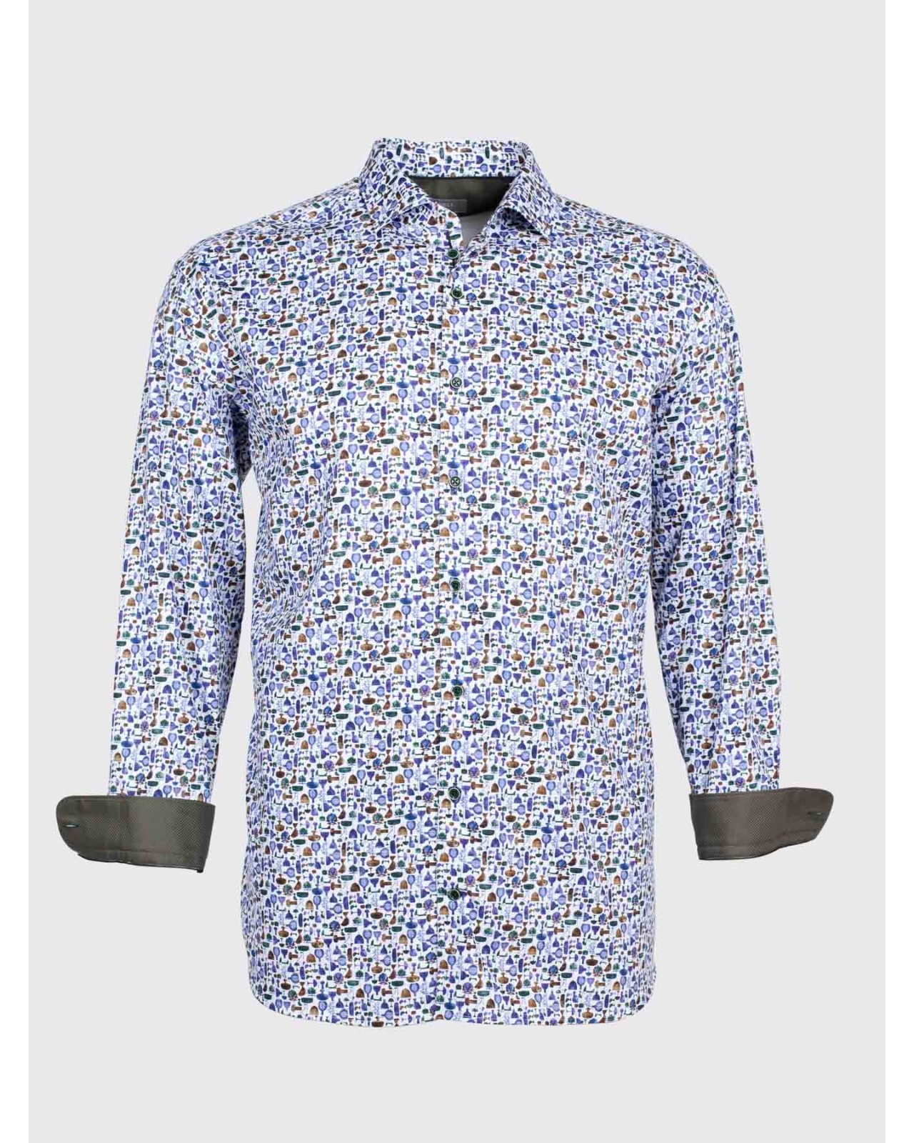 Chemisedobby J.Ordell grande taille bleu