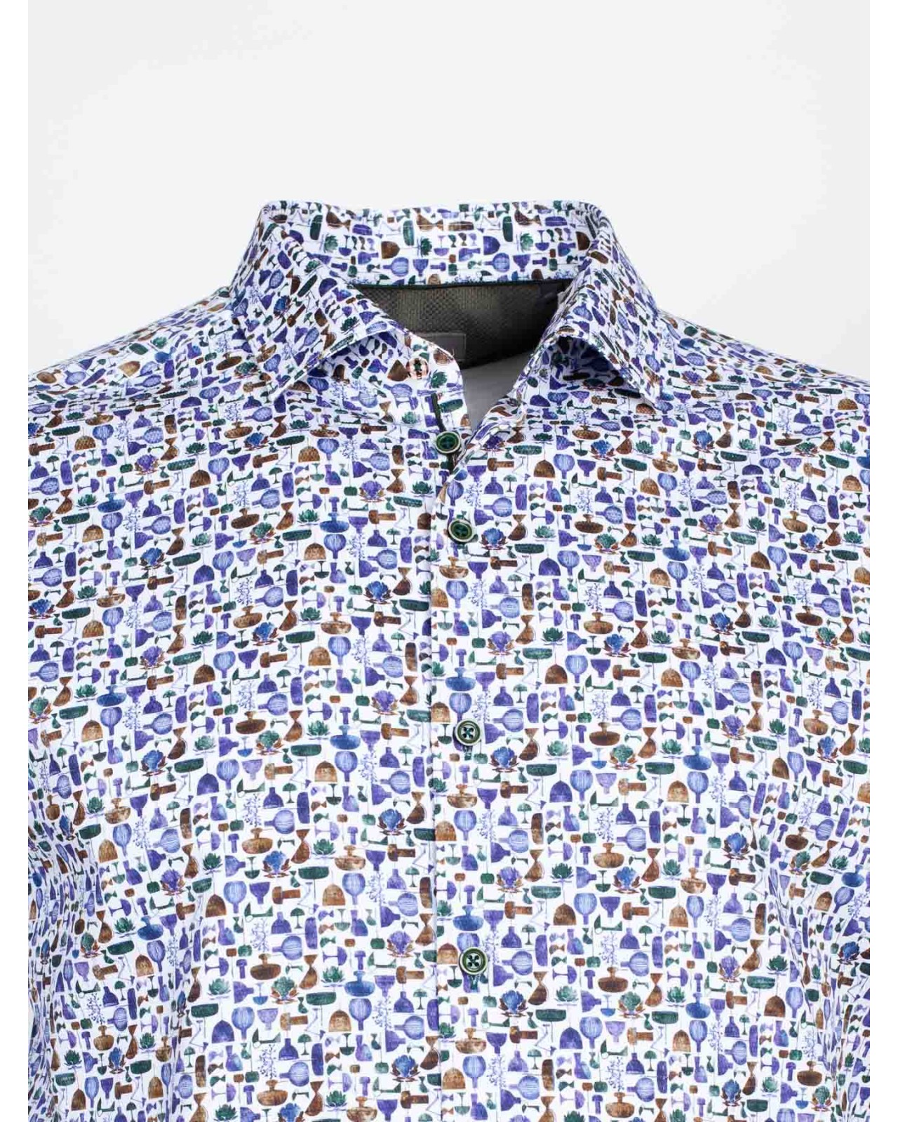 Chemisedobby J.Ordell grande taille bleu