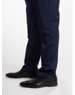 Pantalon de costume Marzotto Digel grande taille bleu marine