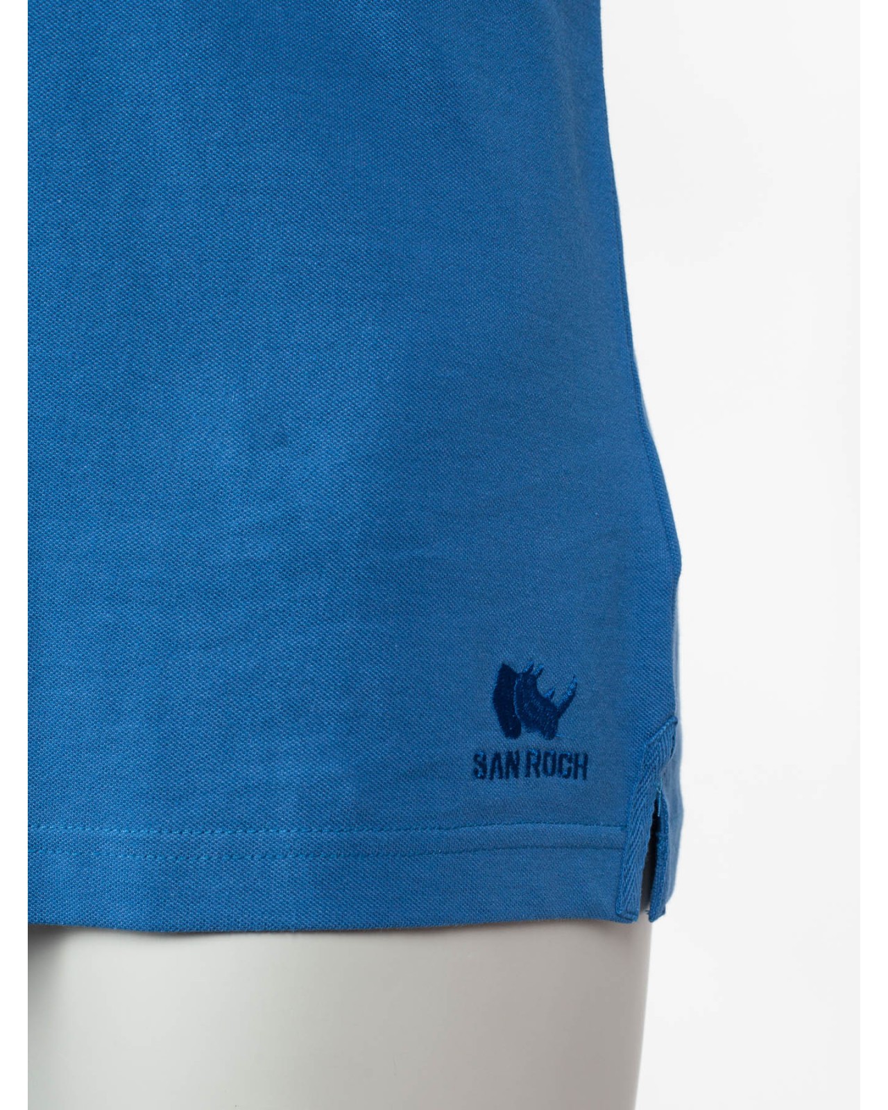 Polo piqué San Roch pour homme grand bleu