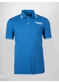 Polo piqué San Roch pour homme grand bleu