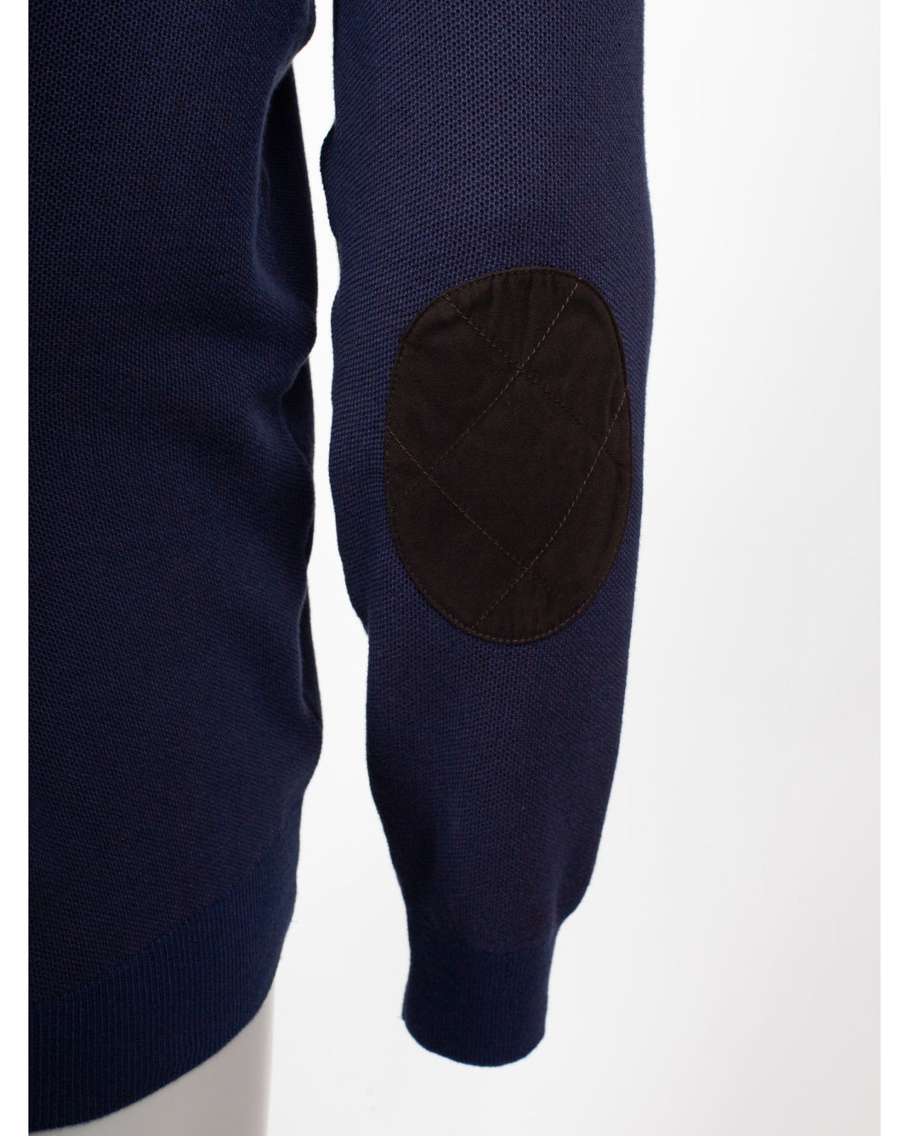 Pull camionneur zippé Maneven grande taille bleu marine