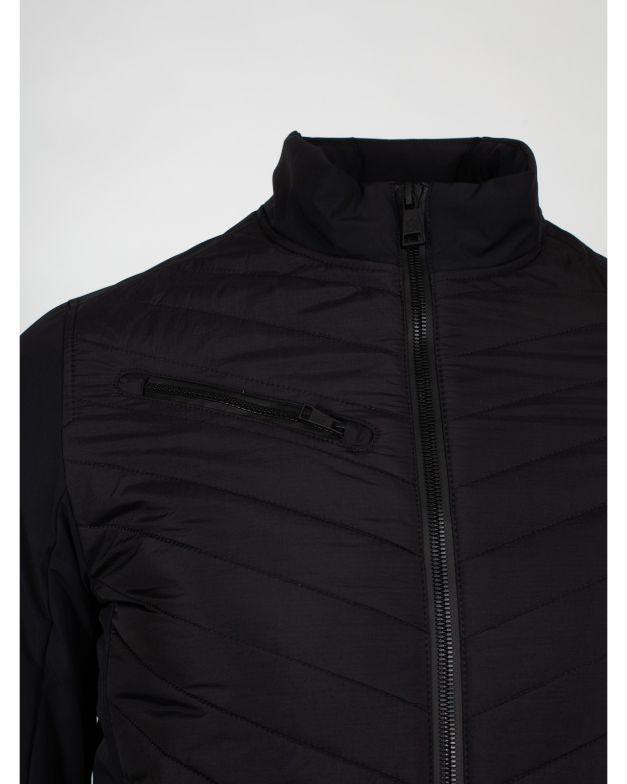 Blouson bimatière armuré S4 pour homme grand noir