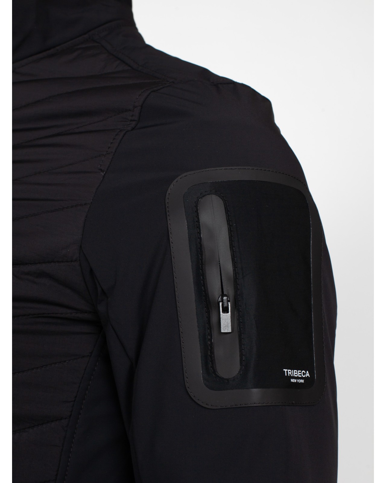 Blouson bimatière armuré S4 pour homme grand noir