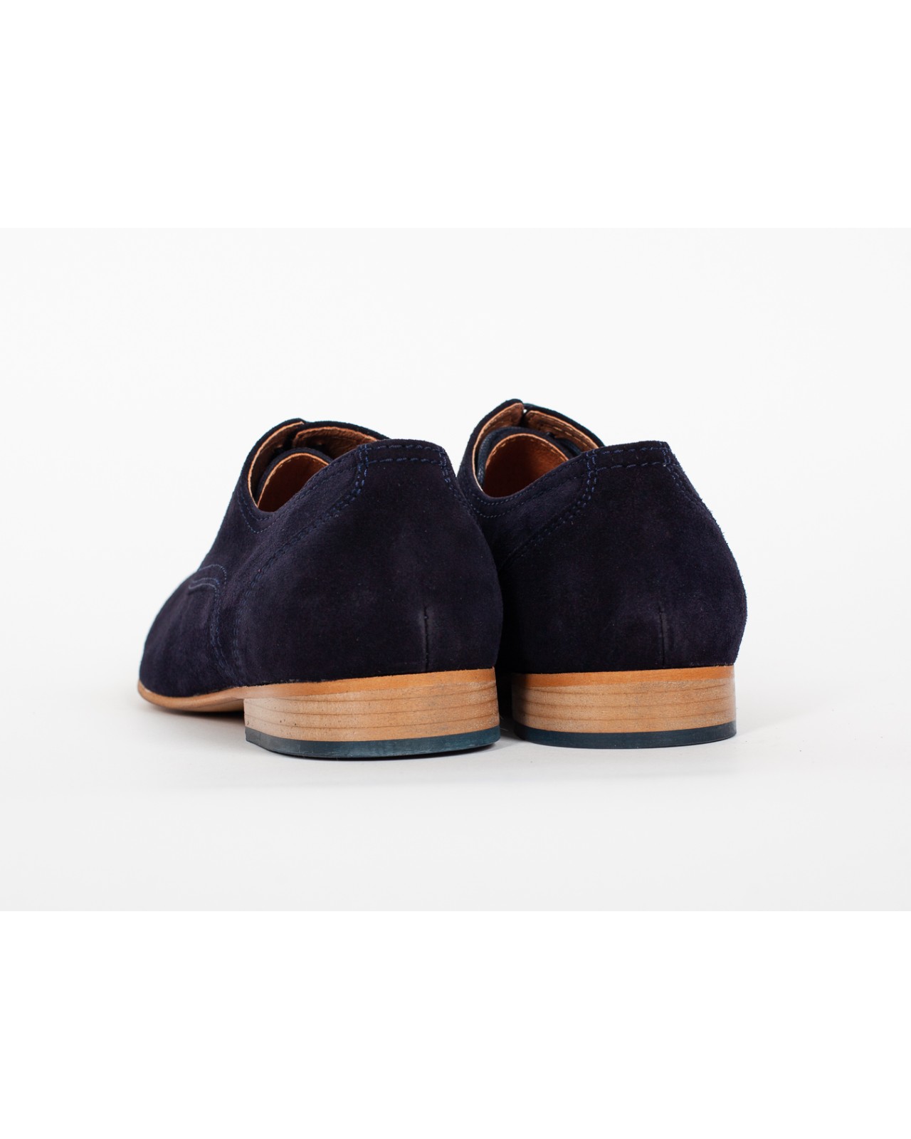 Derby en daim Fozzettigrande taille bleu marine