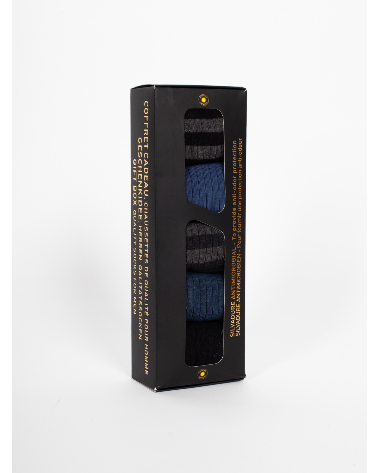 Boite de 5 paires de chaussettes Talux grande taille bleu marine