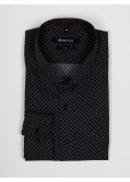Chemise twill Maneven grande taille noir NI