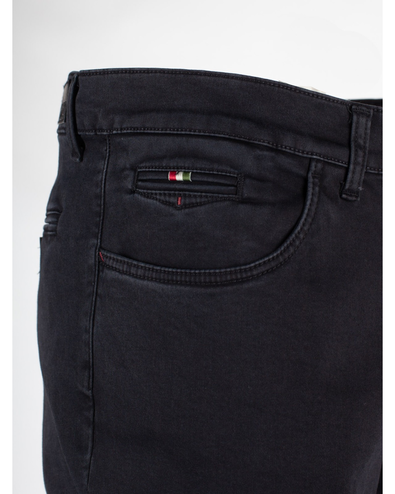 Pantalon chino super stretch 1214 grande taille noir