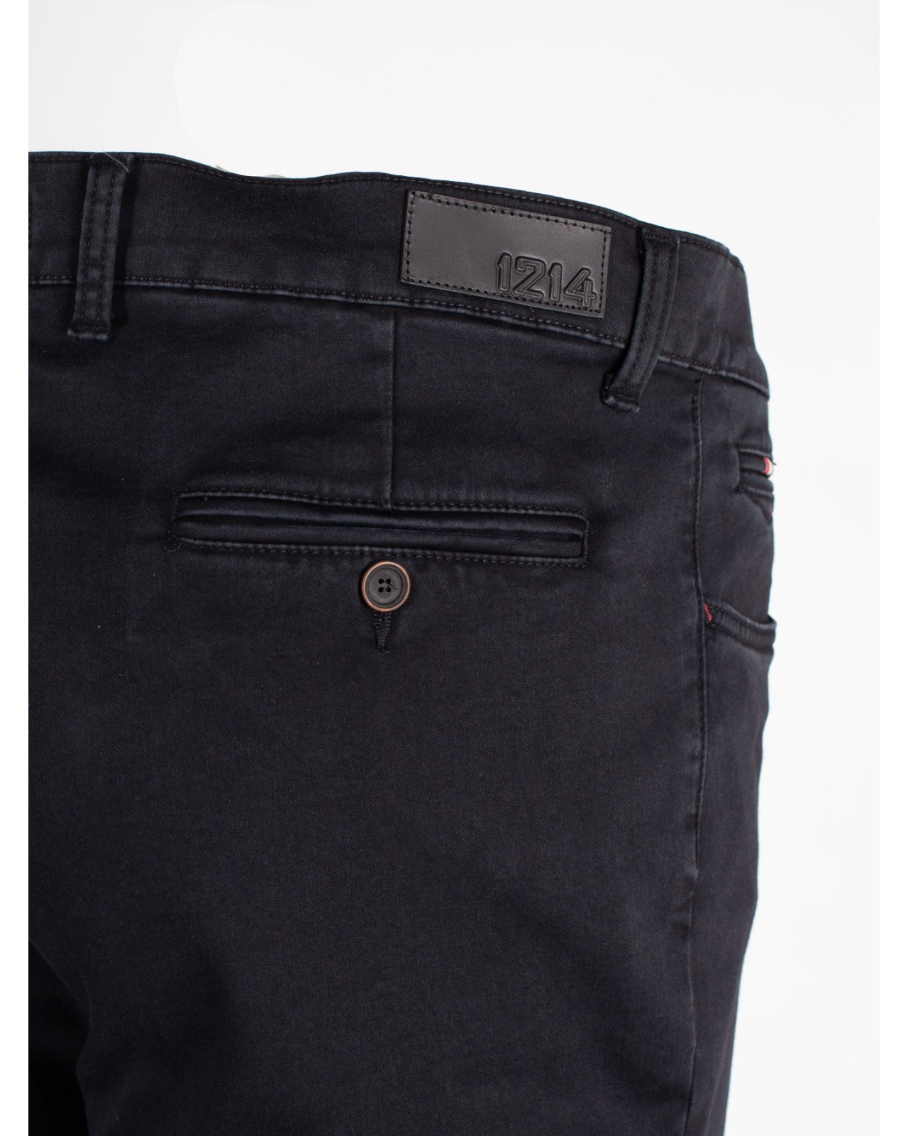 Pantalon chino super stretch 1214 grande taille noir