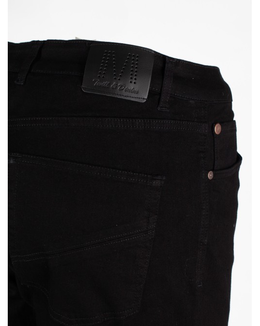 Jean Maneven ultra slim grande taille noir