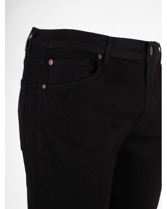 Jean Maneven ultra slim grande taille noir