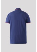 Polo piqué Duke grande taille bleu marine