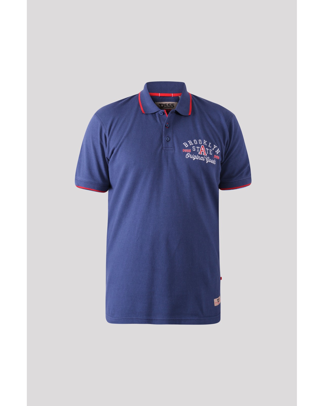 Polo piqué Duke grande taille bleu marine