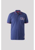 Polo piqué Duke grande taille bleu marine