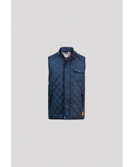 Veste sans manches matelassée Duke grande taille bleu marine