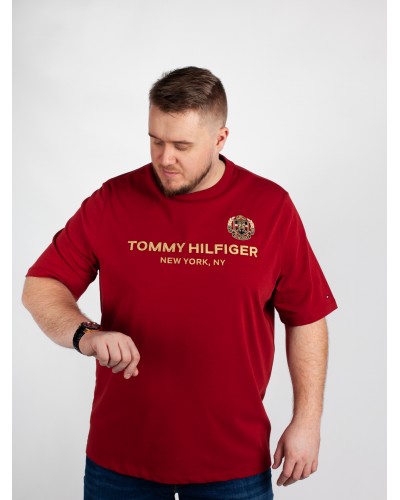 Tee-shirt Tommy Hilfiger grande taille rouge