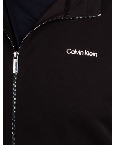 Sweat zippé Calvin Klein grande taille noir