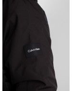 Blouson bimatière Calvin Klein grande taille noir