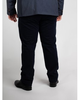 Pantalon chino Maneven grande taille bleu marine