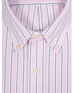 Chemise oxford Ralph Lauren grande taille à rayures rose