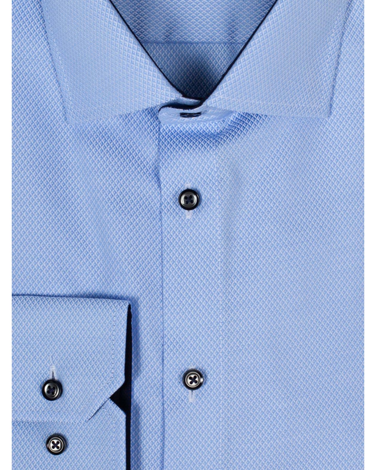 Chemise dobby Maneven manches extra-longues 72 cm bleu clair