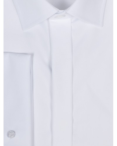 Chemise cérémonie Casa Moda grande taille poignets mousquetaire blanche