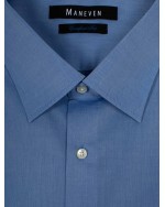 Chemise chambray Maneven grande taille bleue