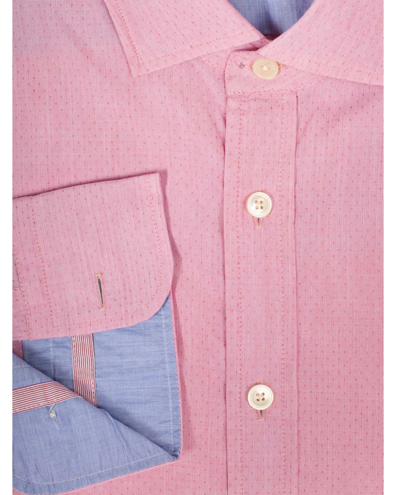 Chemise fantaisie Hackett grande taille en coton rose