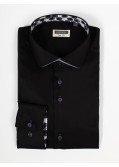 Chemise cintrée en twill J.Ordell manches extra-longues 72 cm noire