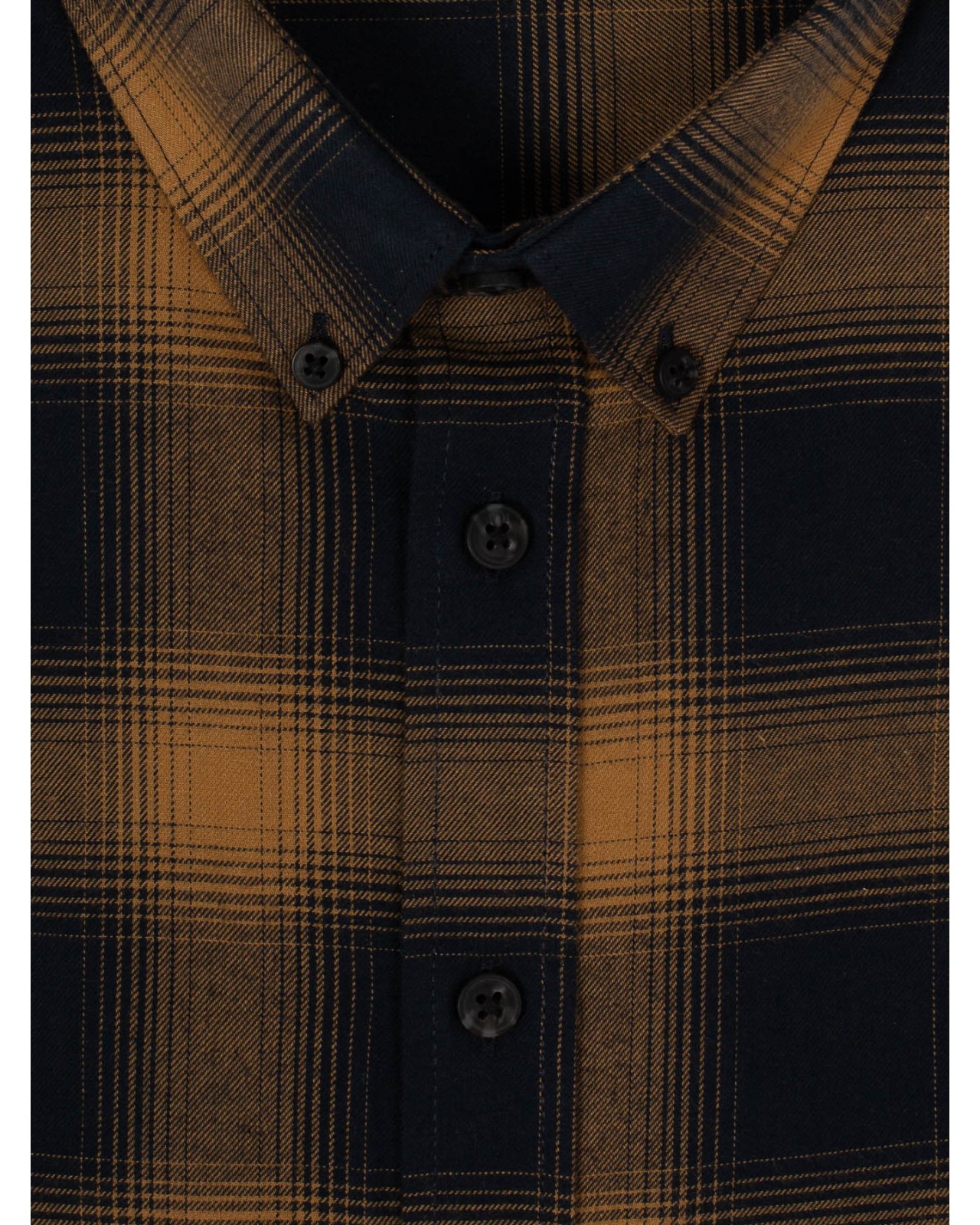 Chemise flanelle MN03 grande taille à carreaux ocre