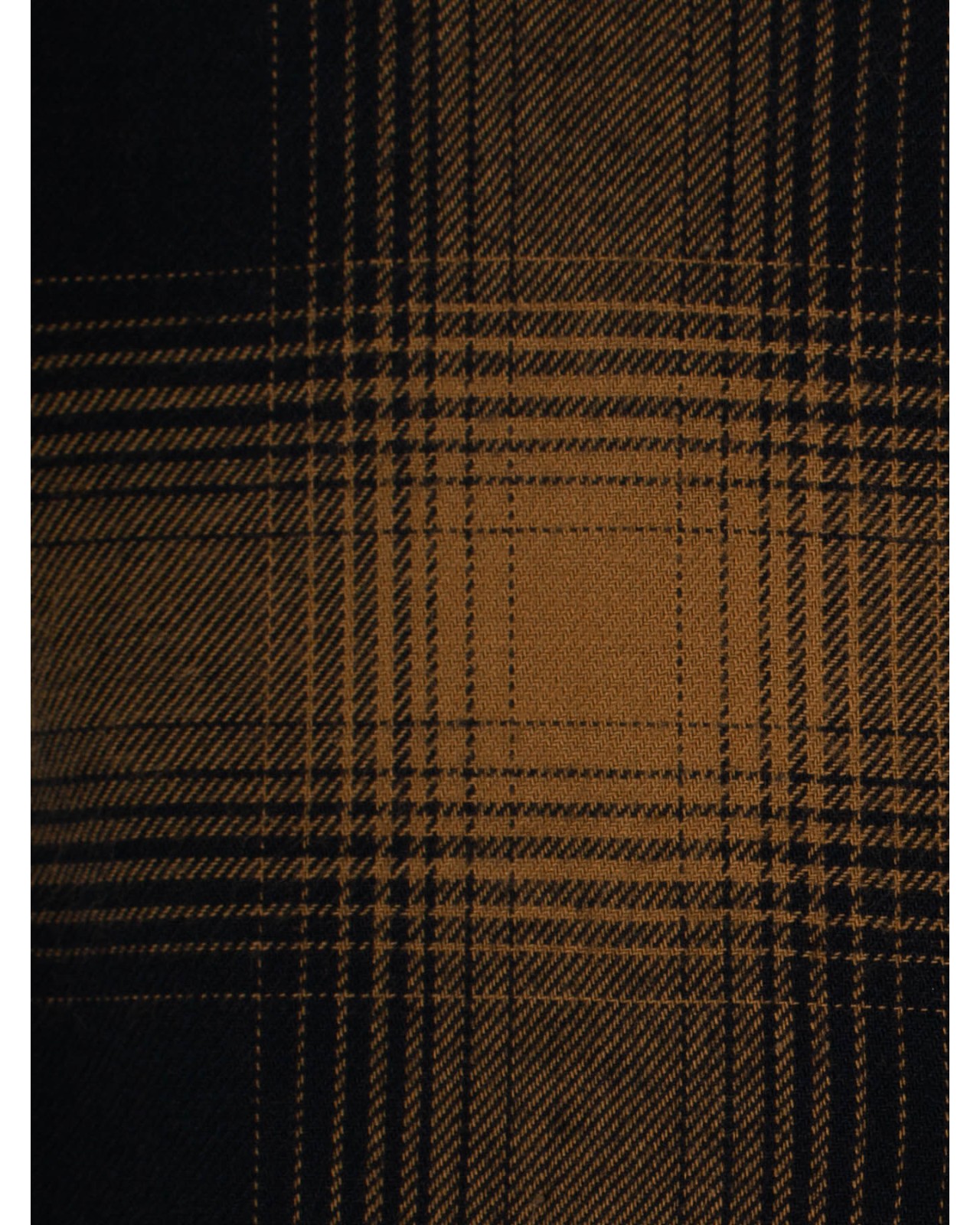 Chemise flanelle MN03 grande taille à carreaux ocre