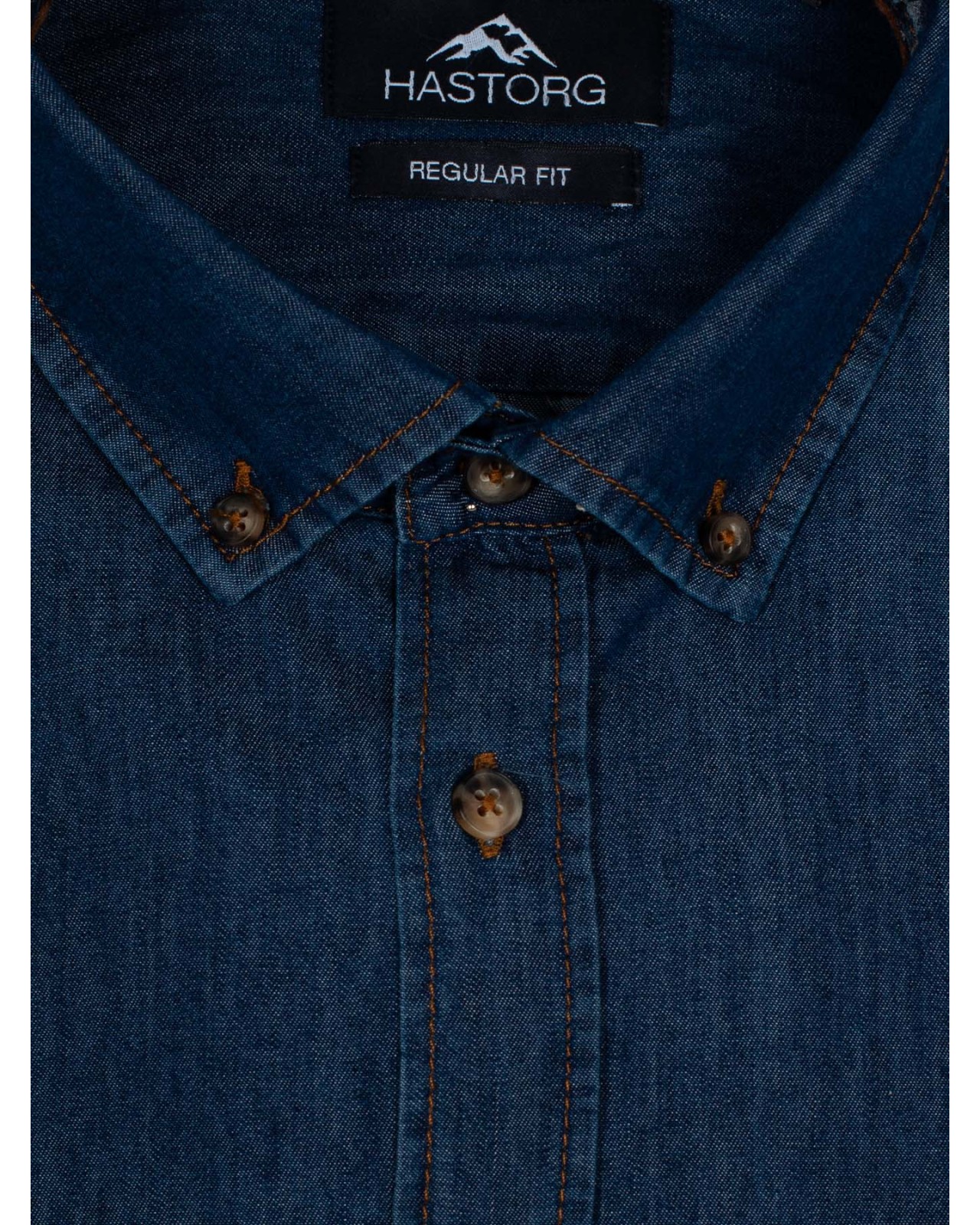 Chemise Hastorg grande taille en denim bleue