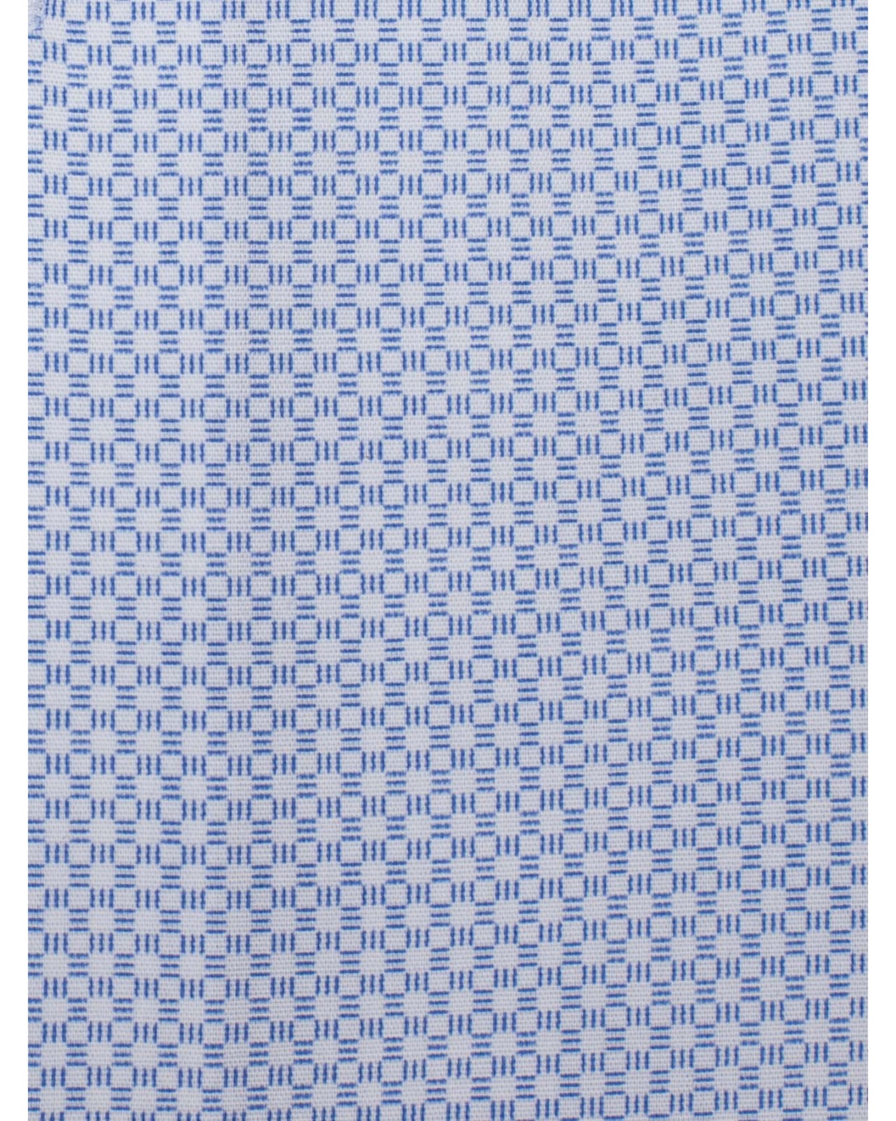 Chemise micro motif J.Ordell manches extra-longues 72 cm bleu 