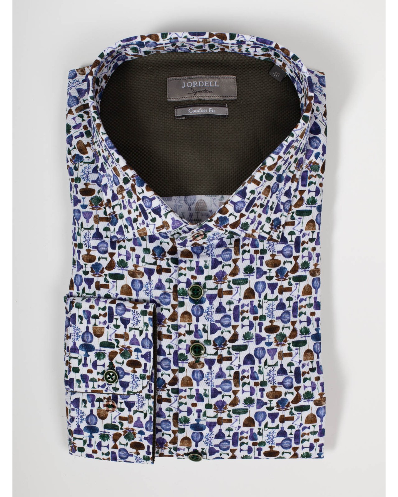 Chemisedobby J.Ordell grande taille bleu