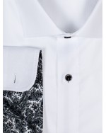 Chemise piqué Maneven grande taille avec opposition blanche
