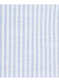 Chemise orxford rayée grande taille bleu