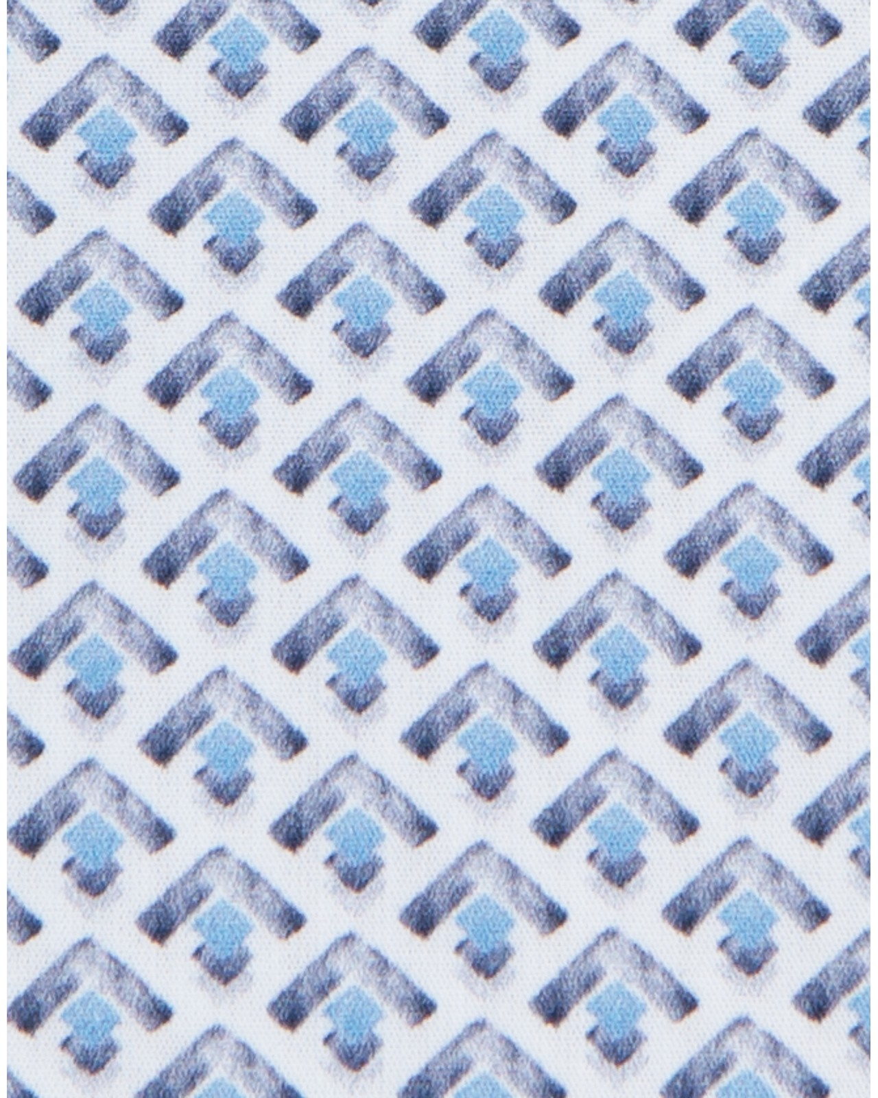 Chemisette géométrique grande taille bleu EC