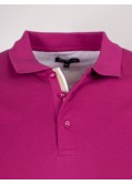 Polo oxford mercerisé grande taille framboise